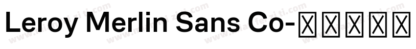Leroy Merlin Sans Co字体转换